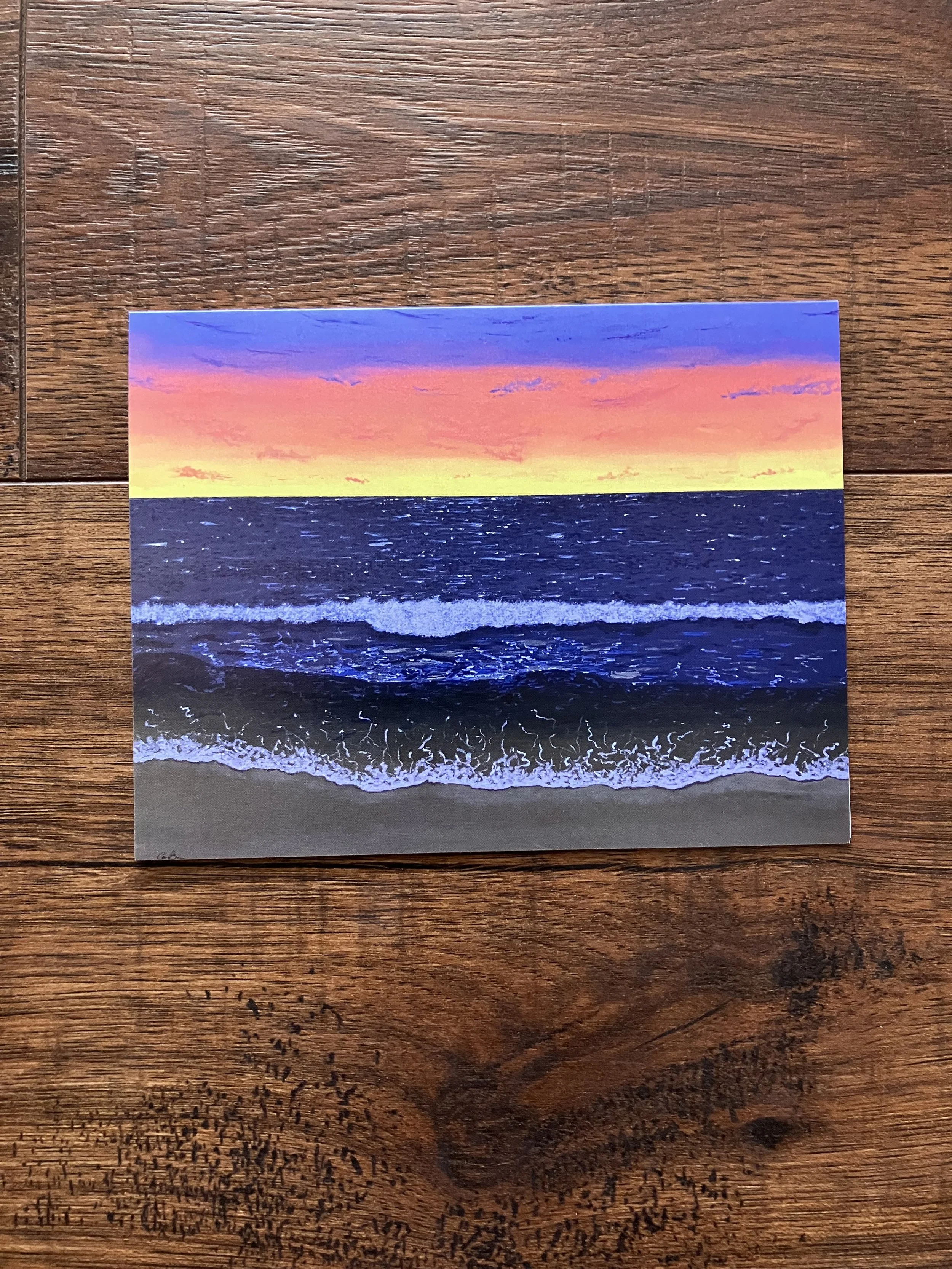 Beach Sunset Greeting Card