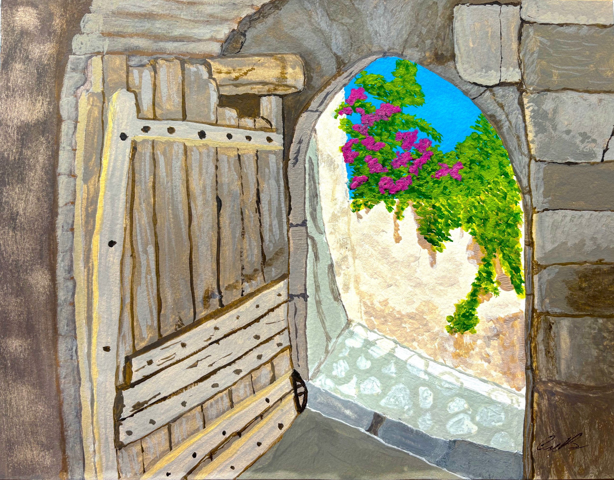 Naxos Castle - Matte Art Print