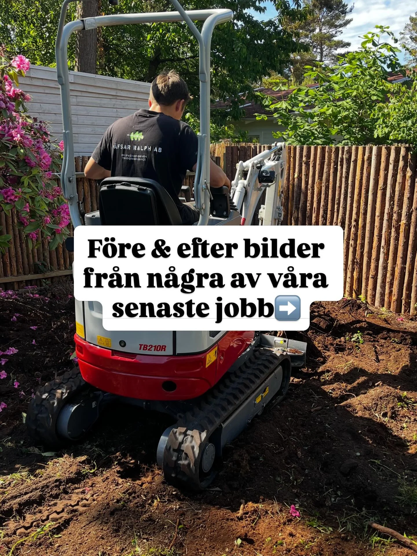 Hej gott folk!
H&auml;r kommer f&ouml;re &amp; efter bilder fr&aring;n n&aring;gra av v&aring;ra senaste jobb. Beh&ouml;ver du hj&auml;lp med n&aring;got i tr&auml;dg&aring;rden s&aring; tveka inte p&aring; att h&ouml;ra av dig till oss, vi finns all