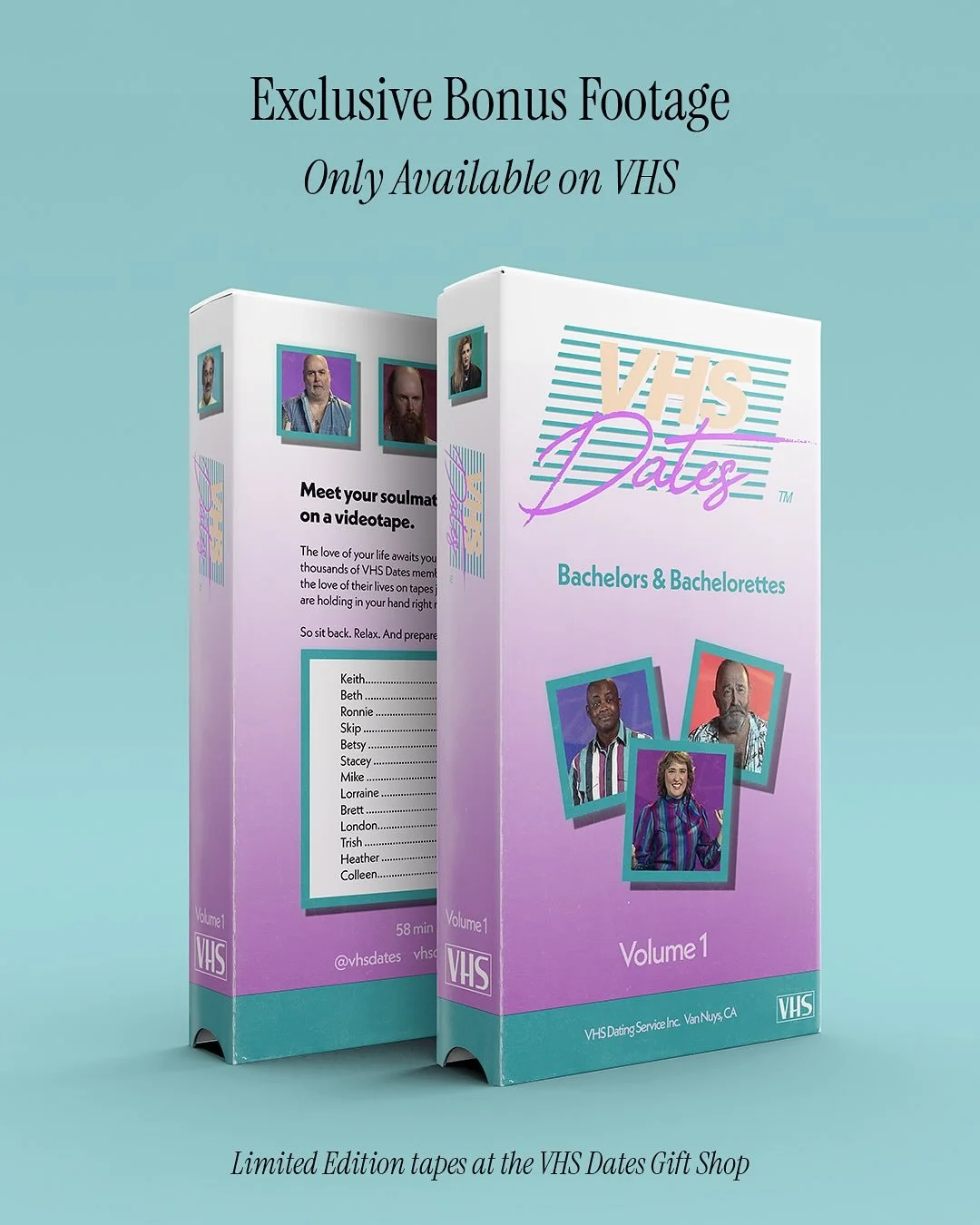 Dust off those VCRs! Bonus extended cuts only available on VHS 📼 now at the VHS Dates Gift Shop! Link in bio!