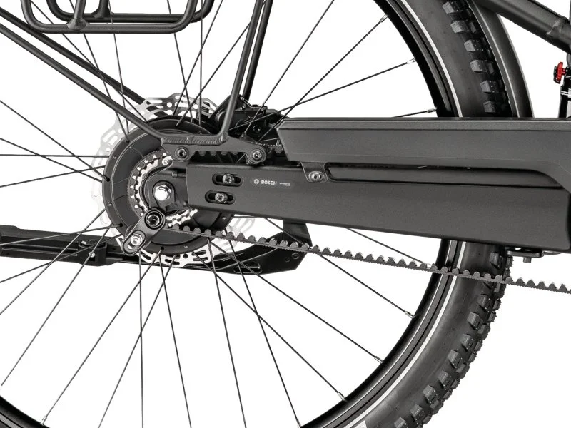Chain-driven drivetrain with integrated gear hub.