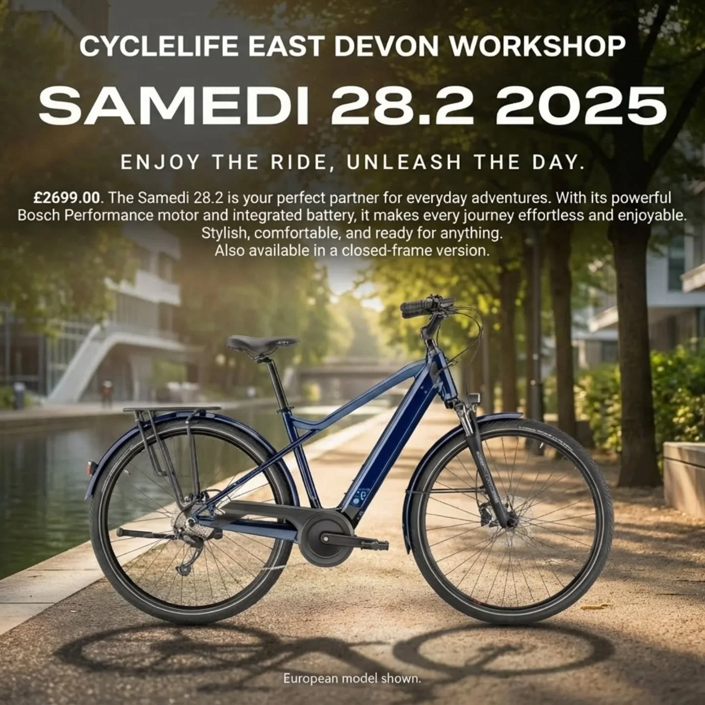 Looking for an e-bike that&rsquo;s stylish, comfortable and built for real-world riding?
Meet the 2025 Moustache Samedi 28.2 &mdash; one of the most refined urban/hybrid e-bikes on the market and a favourite here at CycleLife East Devon. ⚡🚲

Here&rs
