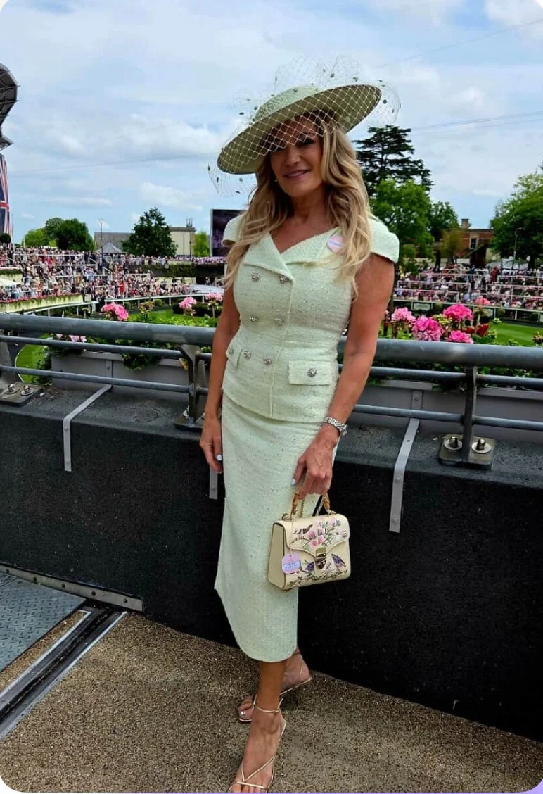 Sage green polka dot sensation!