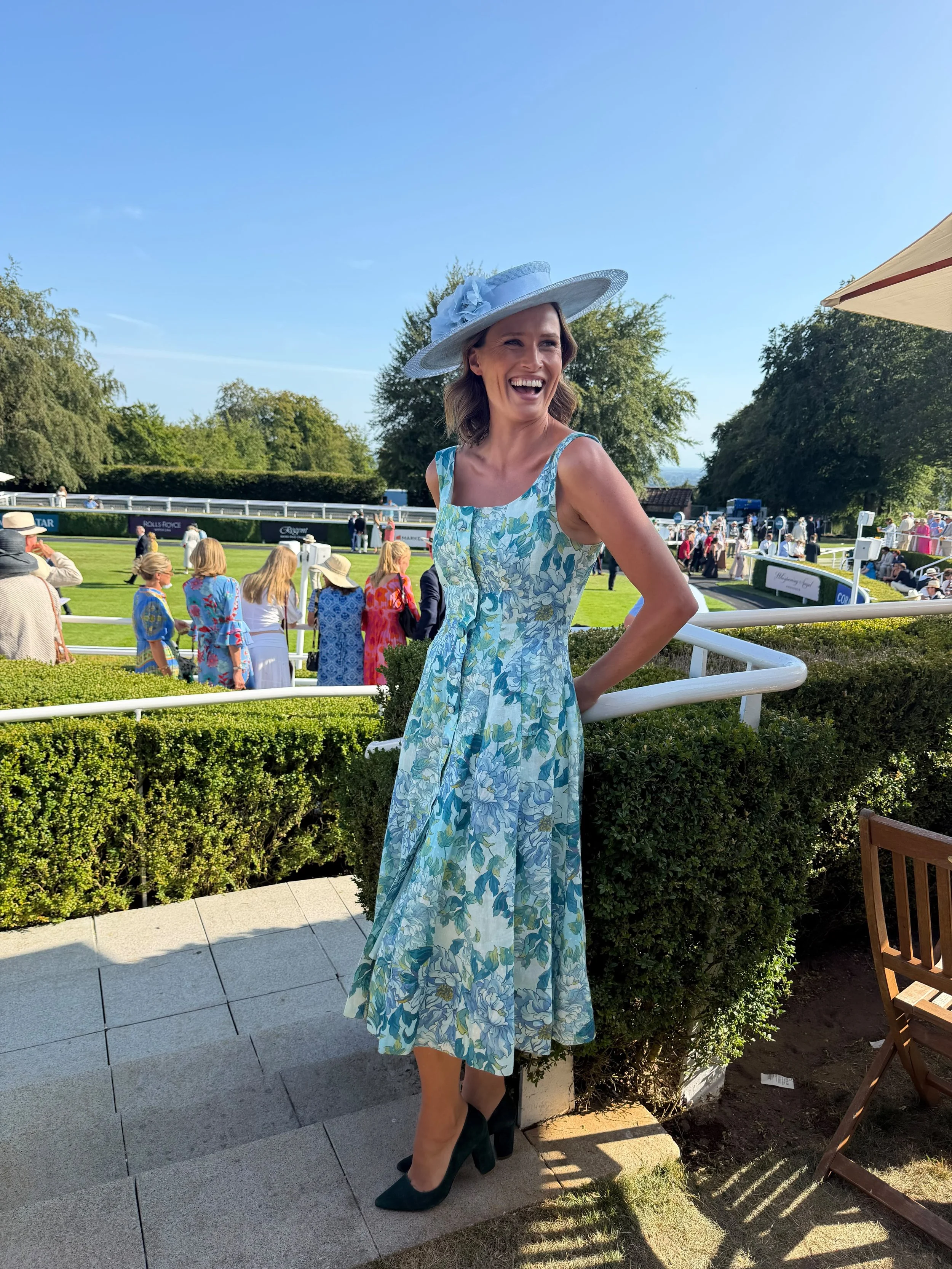 Francesca Cumani looking amazing at Goodwood
