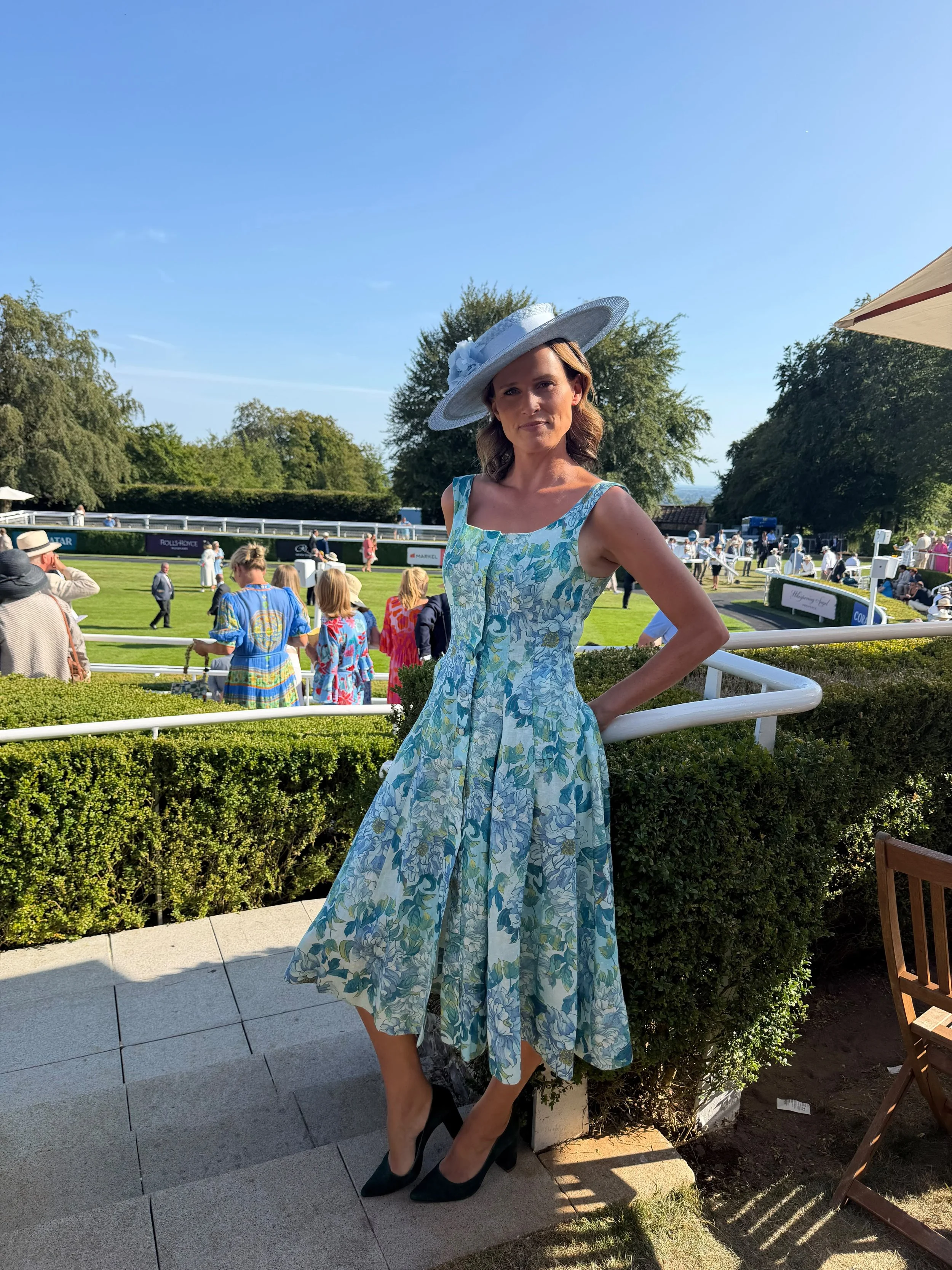 Francesca Cumani looking amazing at Goodwood