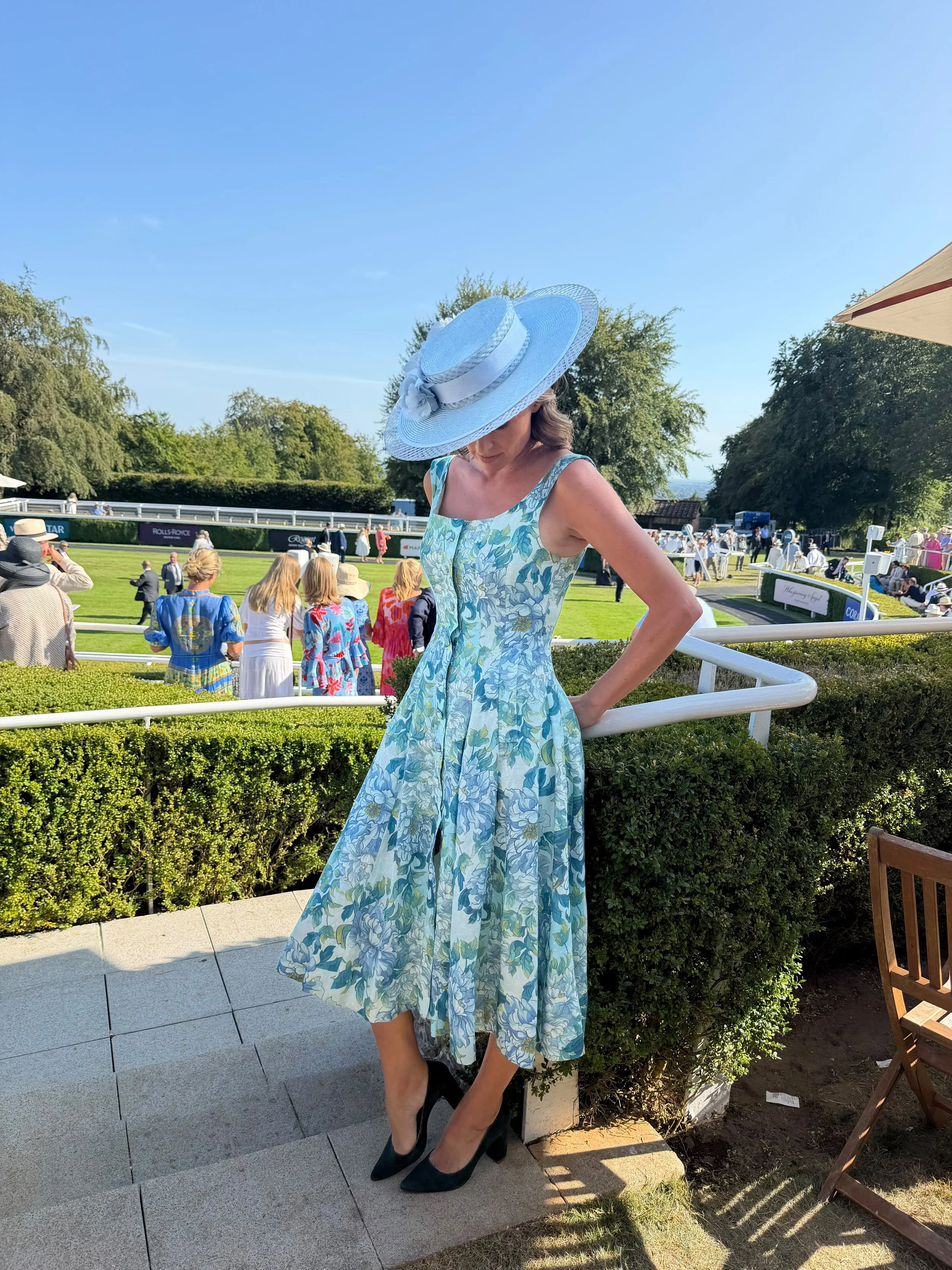 Francesca Cumani looking amazing at Goodwood