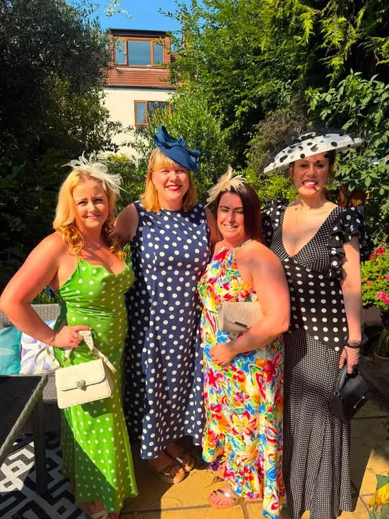 Gorgeous 'dior' style polka dot vision!
