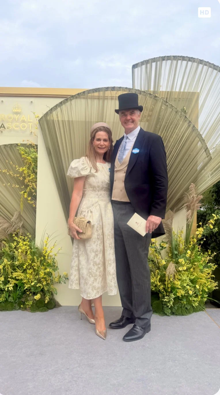 Stunning chic and stylish pillbox at the races