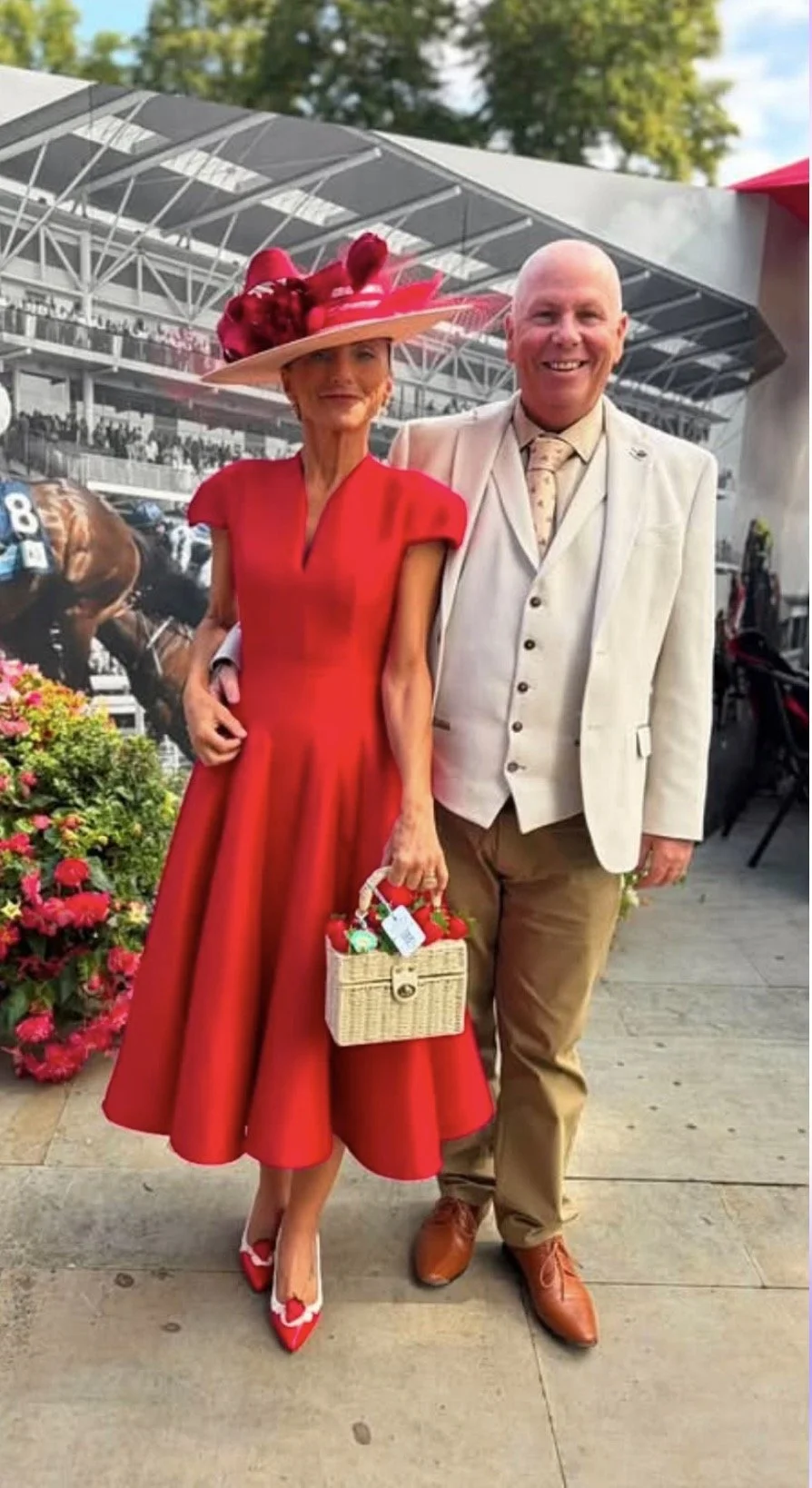 Looking amazing in strawberries and cream!