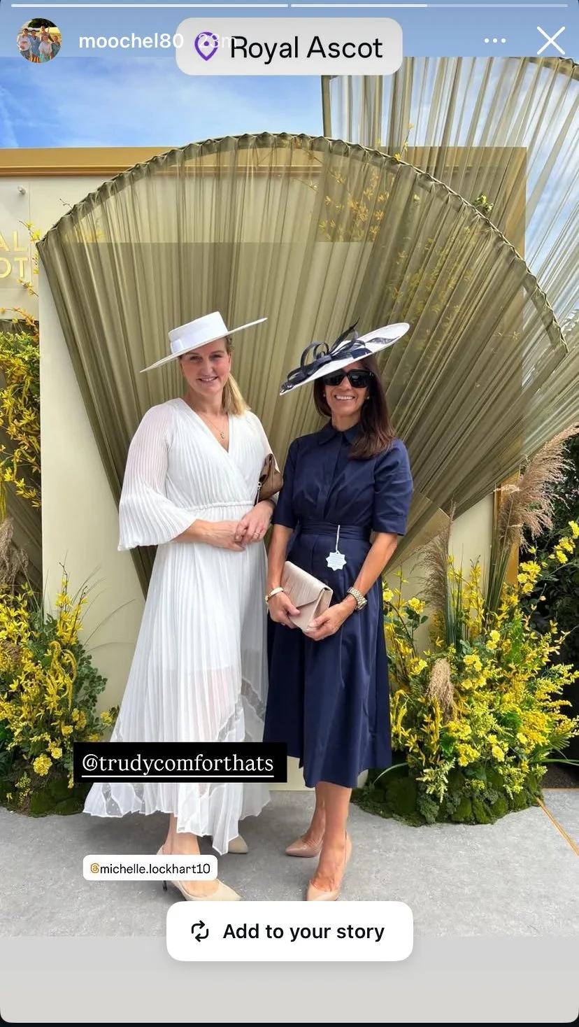 Bespoke millinery at the races - looks fabulous!