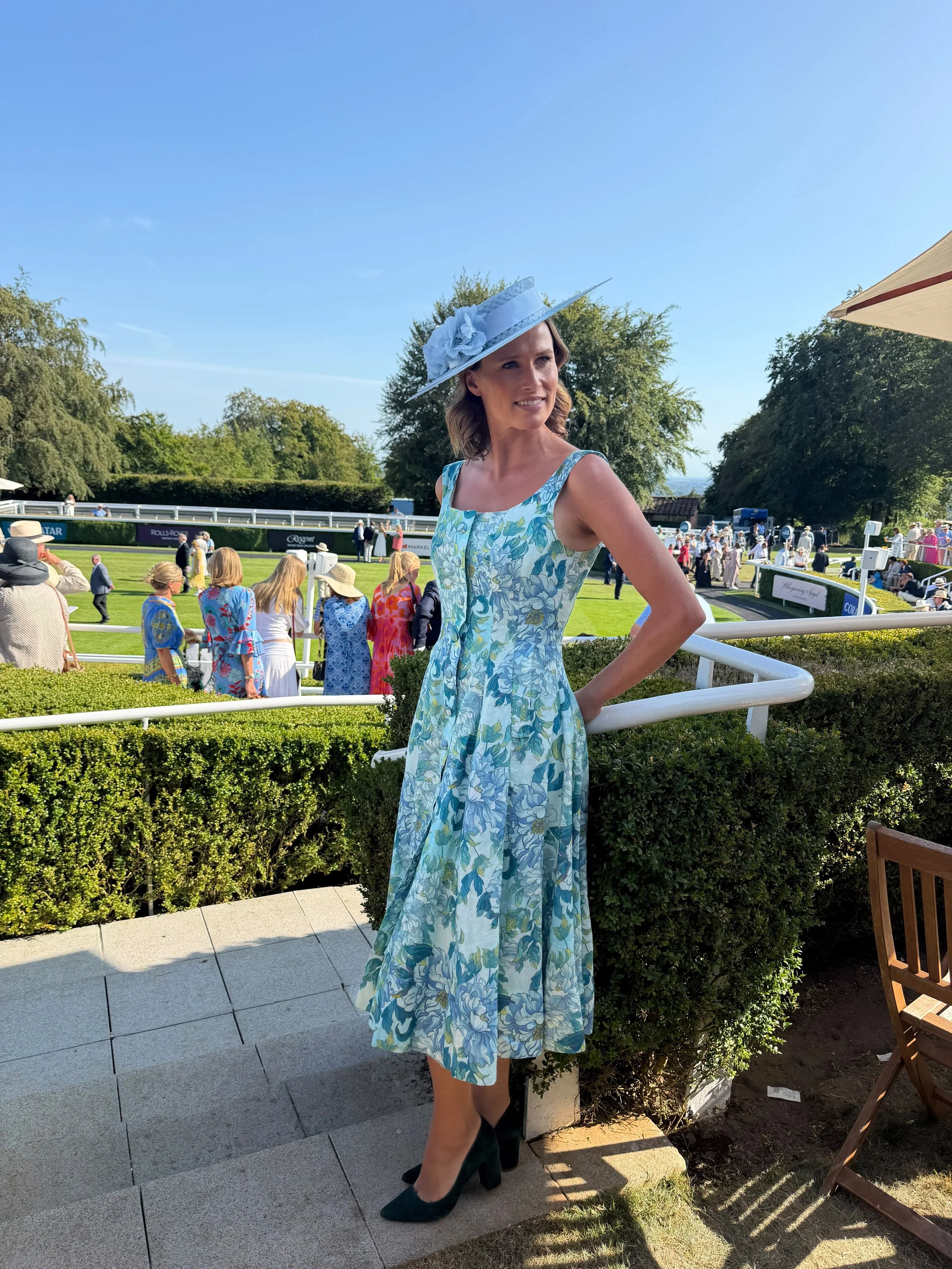 Francesca Cumani looking amazing at Goodwood