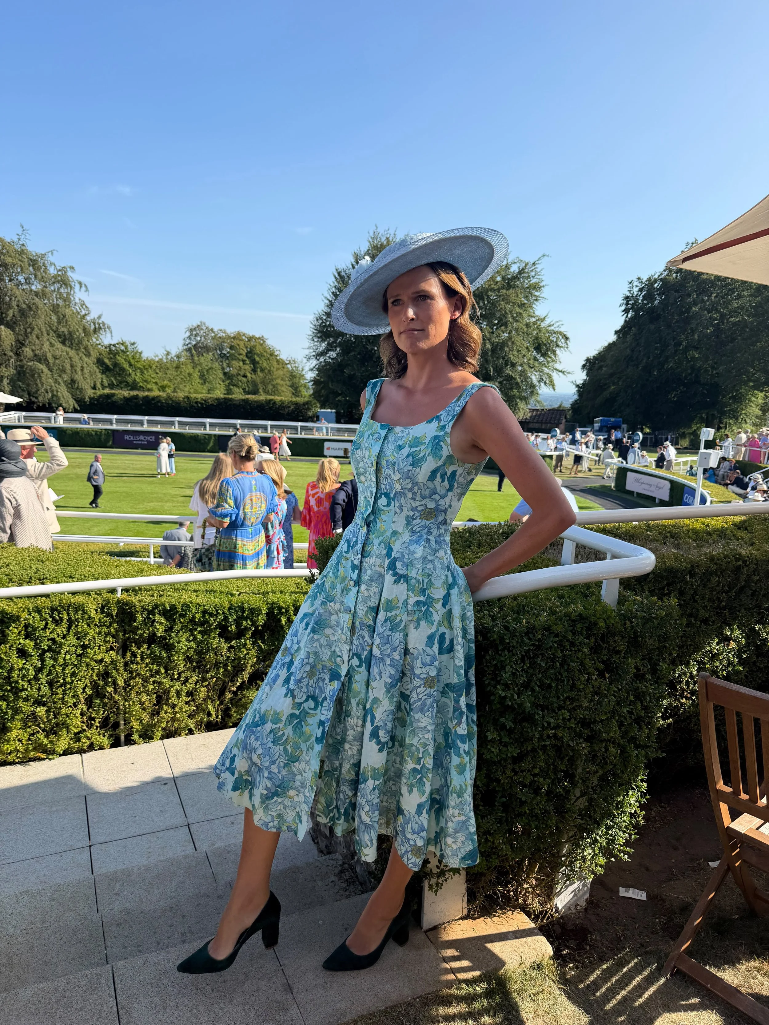 Francesca Cumani looking amazing at Goodwood