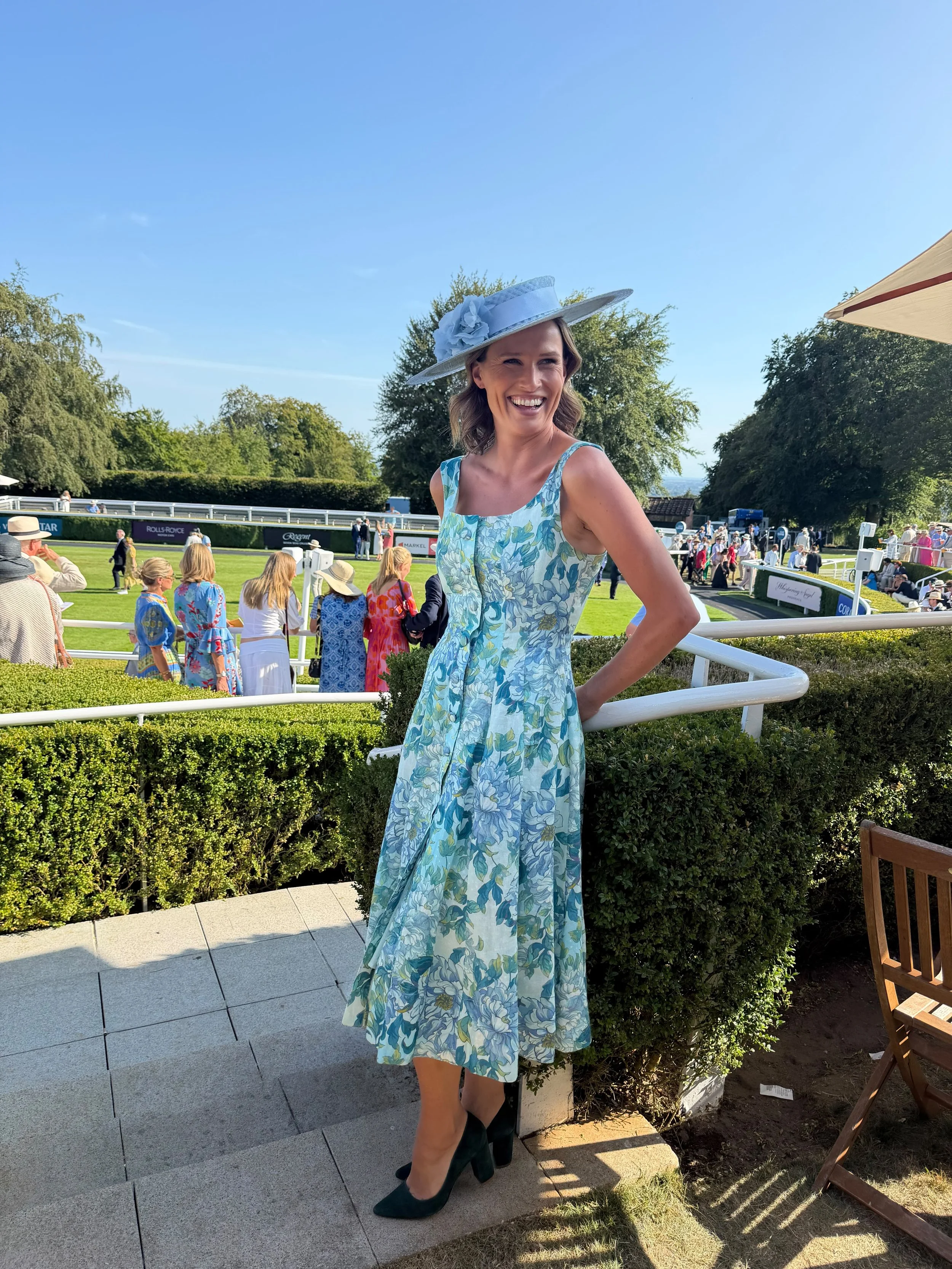 Francesca Cumani looking amazing at Goodwood
