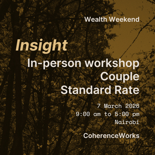Insight: In person Workshop, Couple, Standard Rate