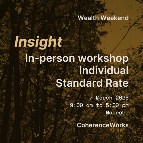 Insight: In person Workshop, Individual, Standard Rate