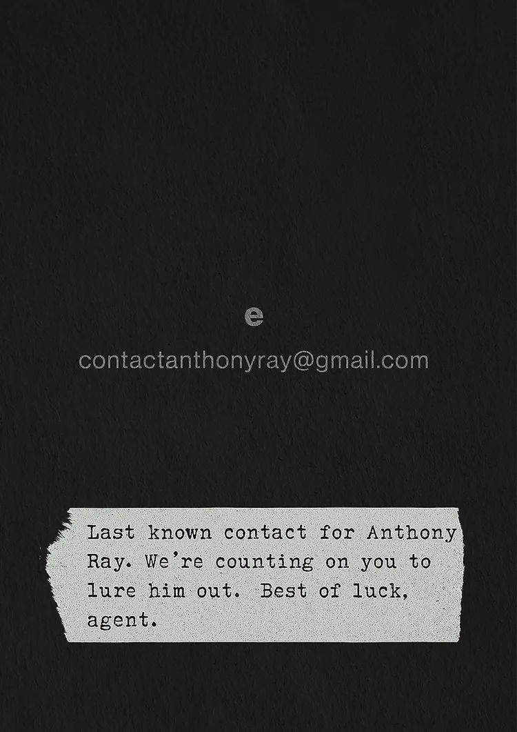 Last Known Contact – Anthony Ray