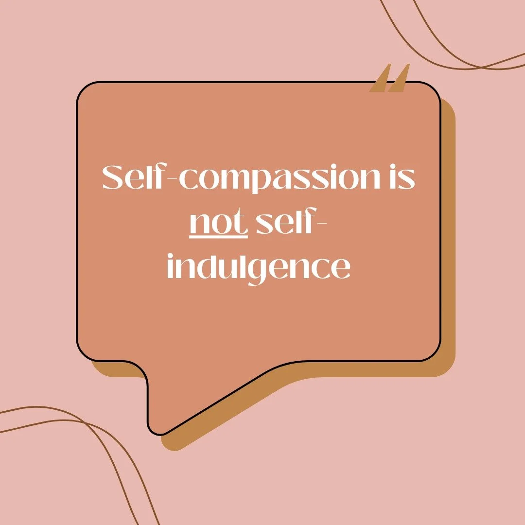 🧠 PSA: Self-compassion is not self-indulgence.
What do you think of when you hear the words “self-compassion”? 
For many of us, we have learned throughout our lives that being kind to ourselves is “selfish”, “weak&rdq