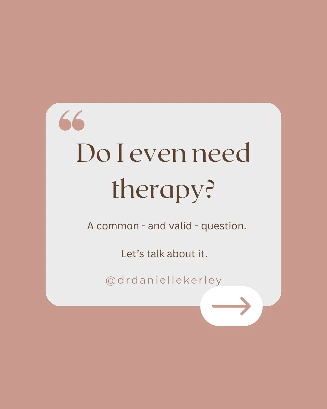 “Do I really need therapy?”
It’s a question I hear often — and one I think is worth exploring with honesty and compassion.
Sometimes we hesitate to reach out for support because:
— we think we should be able to cope on