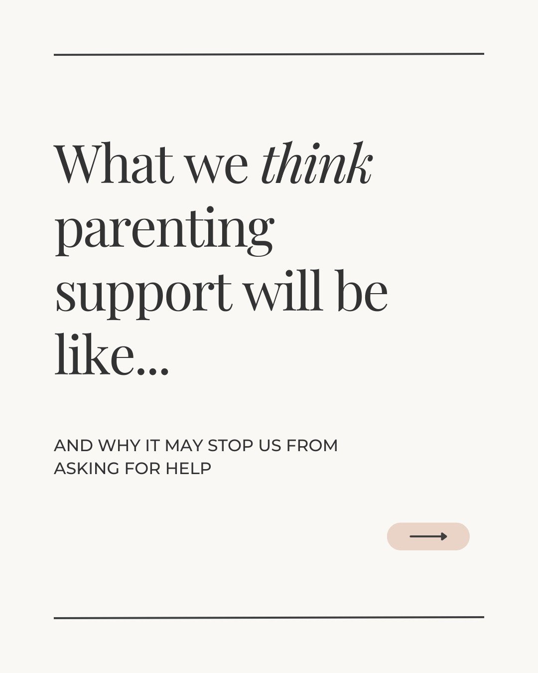 Many parents worry that seeking parenting support will mean being judged, criticised, or told they&rsquo;re doing it wrong. They might have even experienced this when asking for help in the past. 

In my experience, that fear alone stops so many peop
