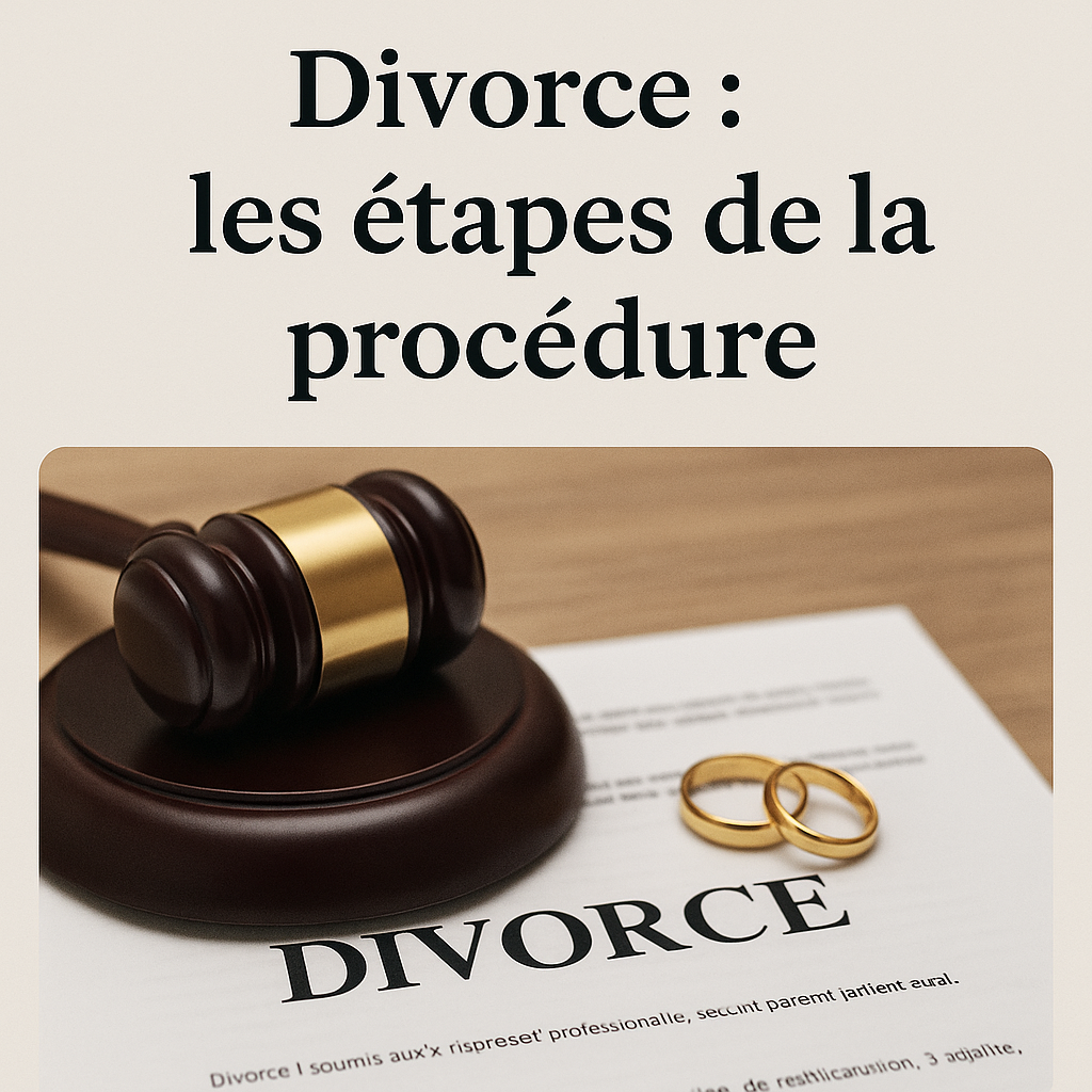 Divorce : les étapes de la procédure