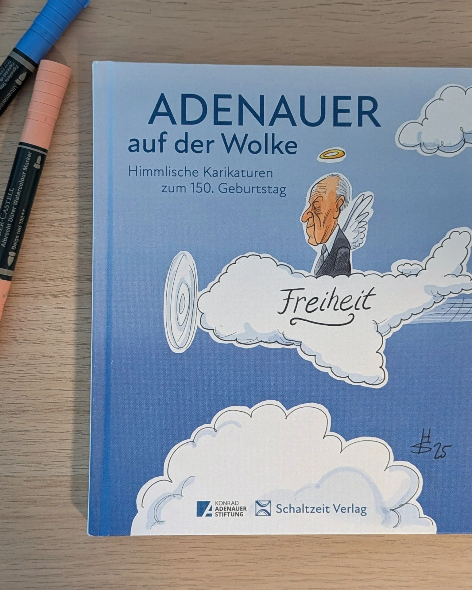 Die Ausstellung "Adenauer auf der Wolke" ab heute in der Akademie der Konrad-Adenauer-Stiftung in Berlin 👆