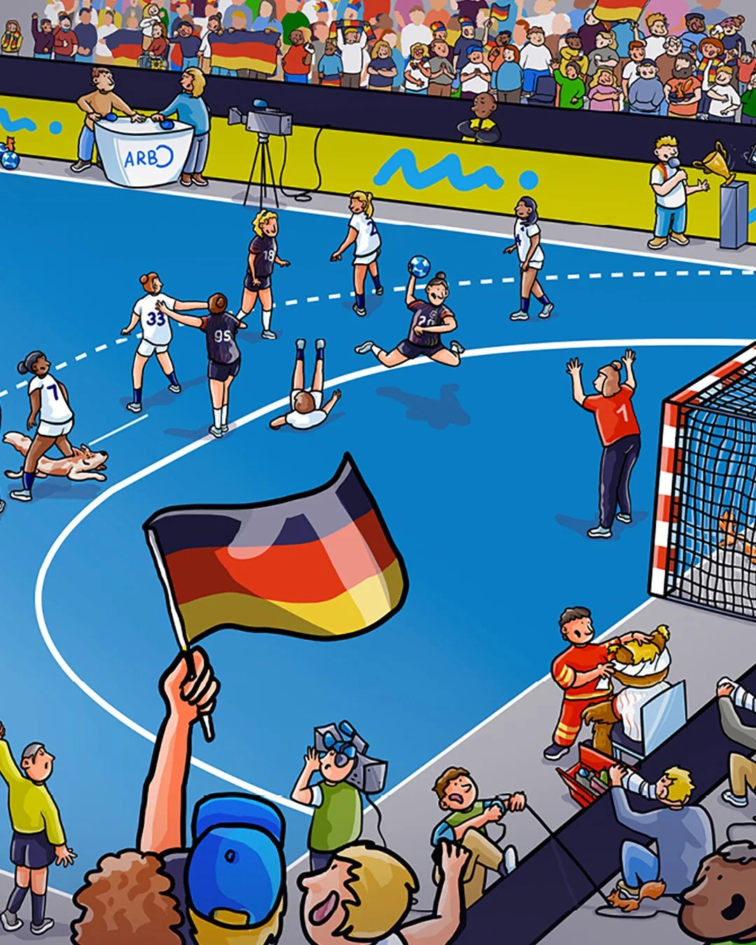 Handball Wimmelbuch