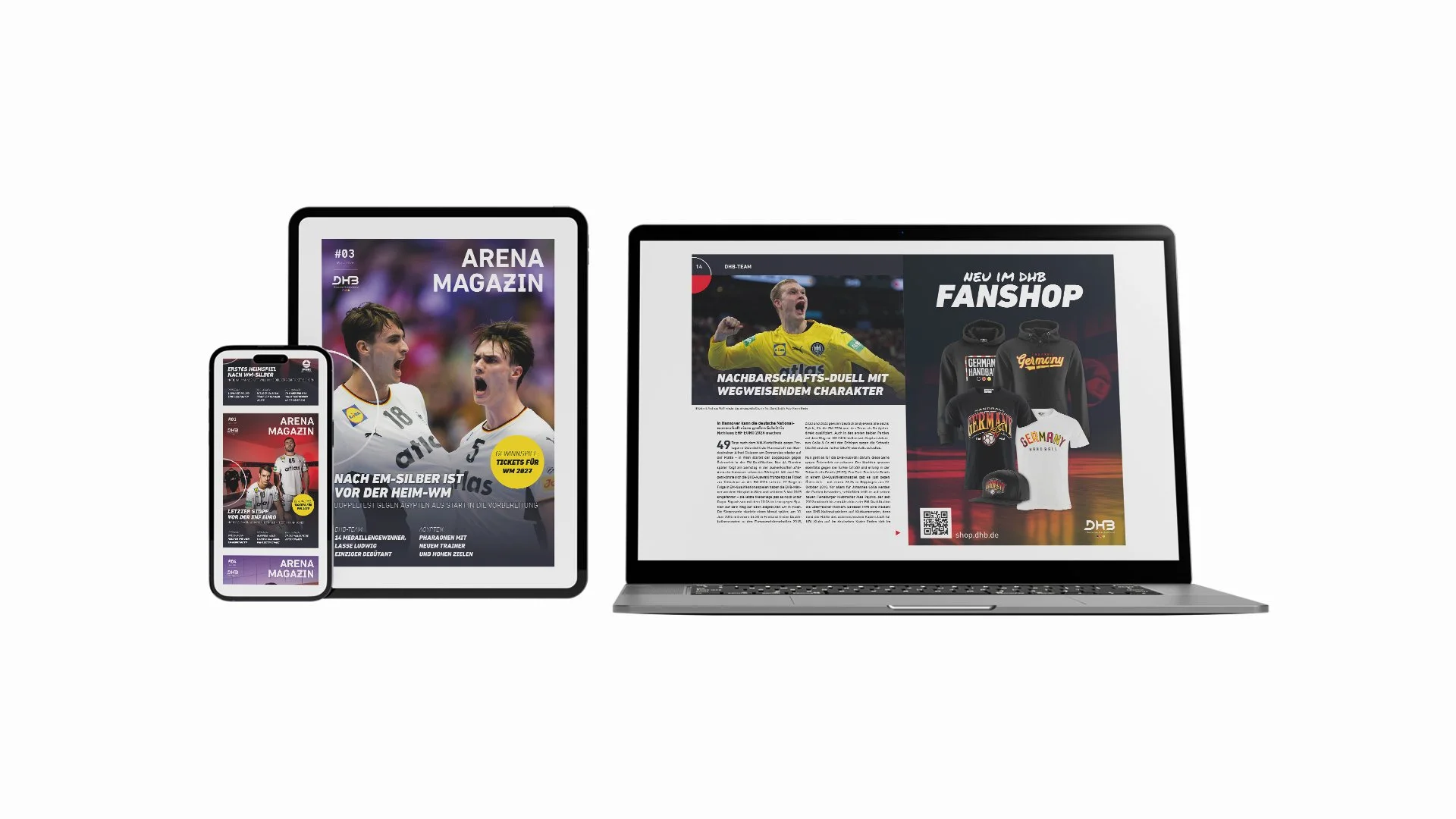 Layout Arena Magazin DHB
