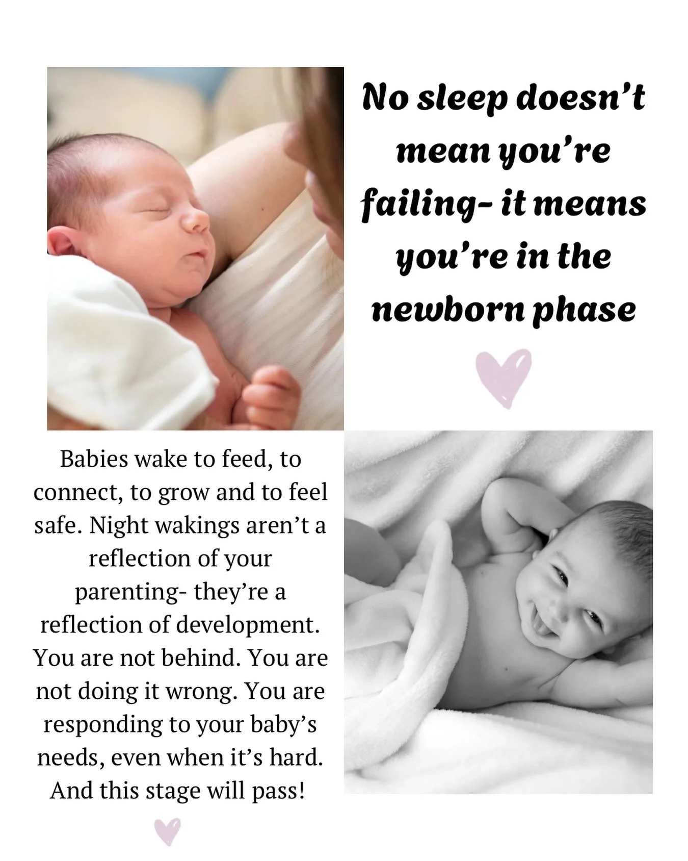 If you needed to hear this today: you are not failing 🤍
Newborn sleep is intense, but it&rsquo;s not a reflection of your parenting. You&rsquo;re doing better than you think. 🌙
#newbornlife #newparentsupport #sleepdeprivedmama #fourthtrimester #par