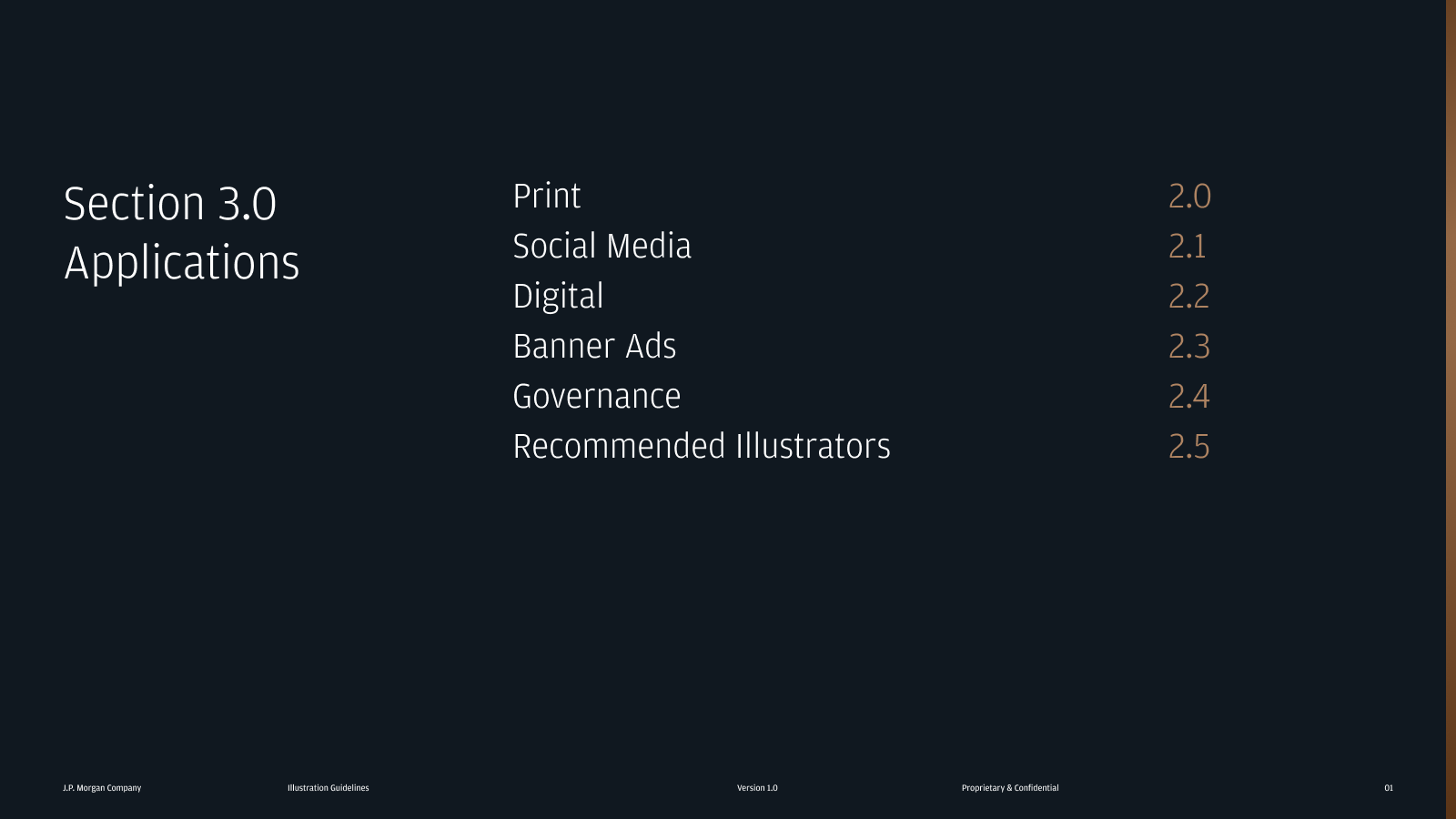 My team worked on the JPM illustration guidelines in collaboration with the JPM brand team. I creative directed the style, the guidance development, what sections were and weren't needed and the rollout plan.