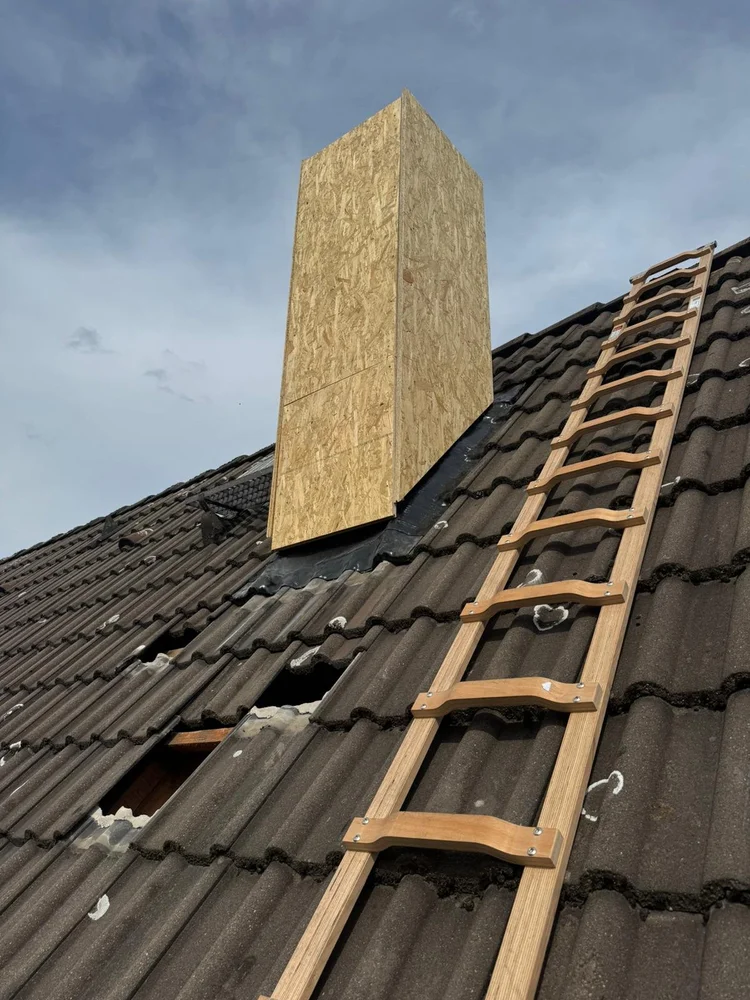 Holzschalung als Untergrund