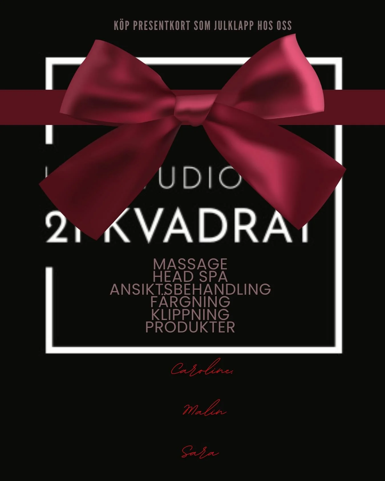 Du kan &auml;ven k&ouml;pa presentkort digitalt &amp; betala med Swish. Maila info@21kvadrat 🎁