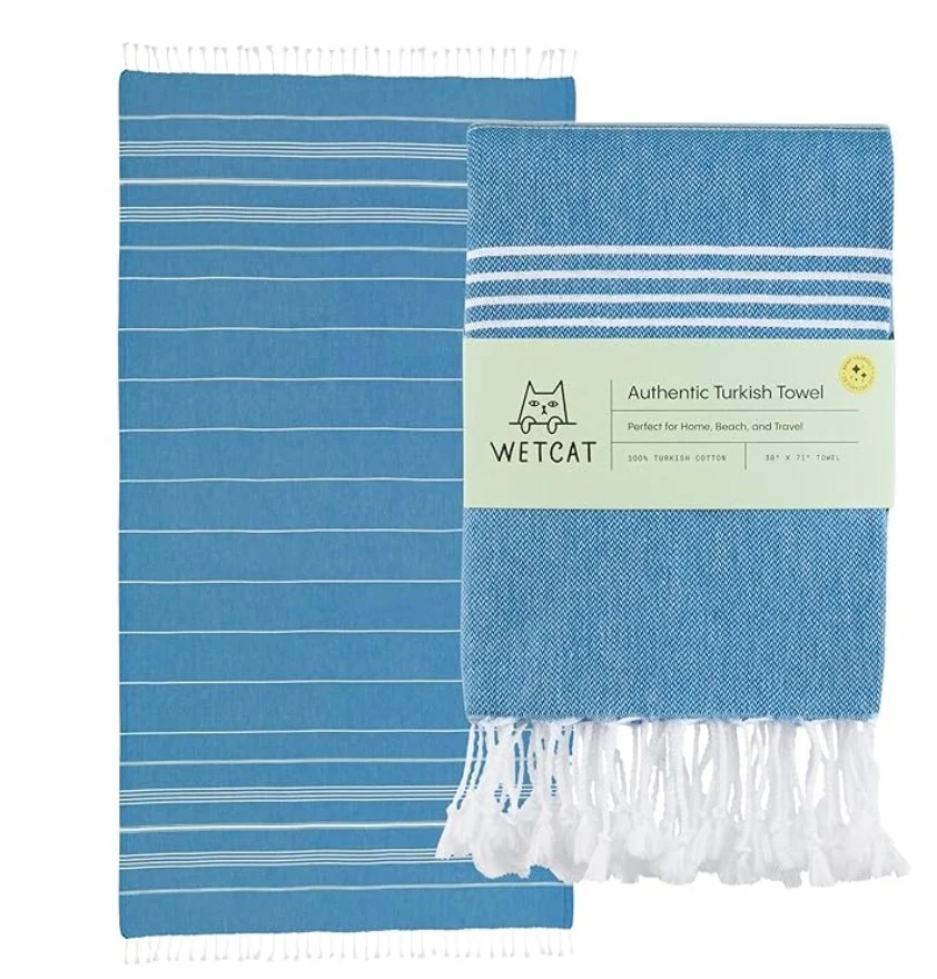 Beach towel that dries quickly, resists sand, and doubles as a beach blanket? sign me up!