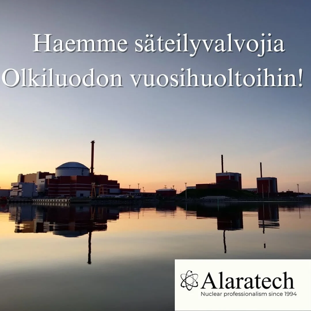 Ensivuoden Olkiluodon revisioiden rekryt ovat alkaneet ja haemme j&auml;lleen innokkaita tekij&ouml;it&auml; s&auml;teilyvalvontaan OL1, OL2 ja OL3 vuosihuoltoihin! 

Vuosihuollot on aikataulutettu ensivuonna:
OL3:  1.3-25.4.  55vrk
OL1/2:  11.5-15.6