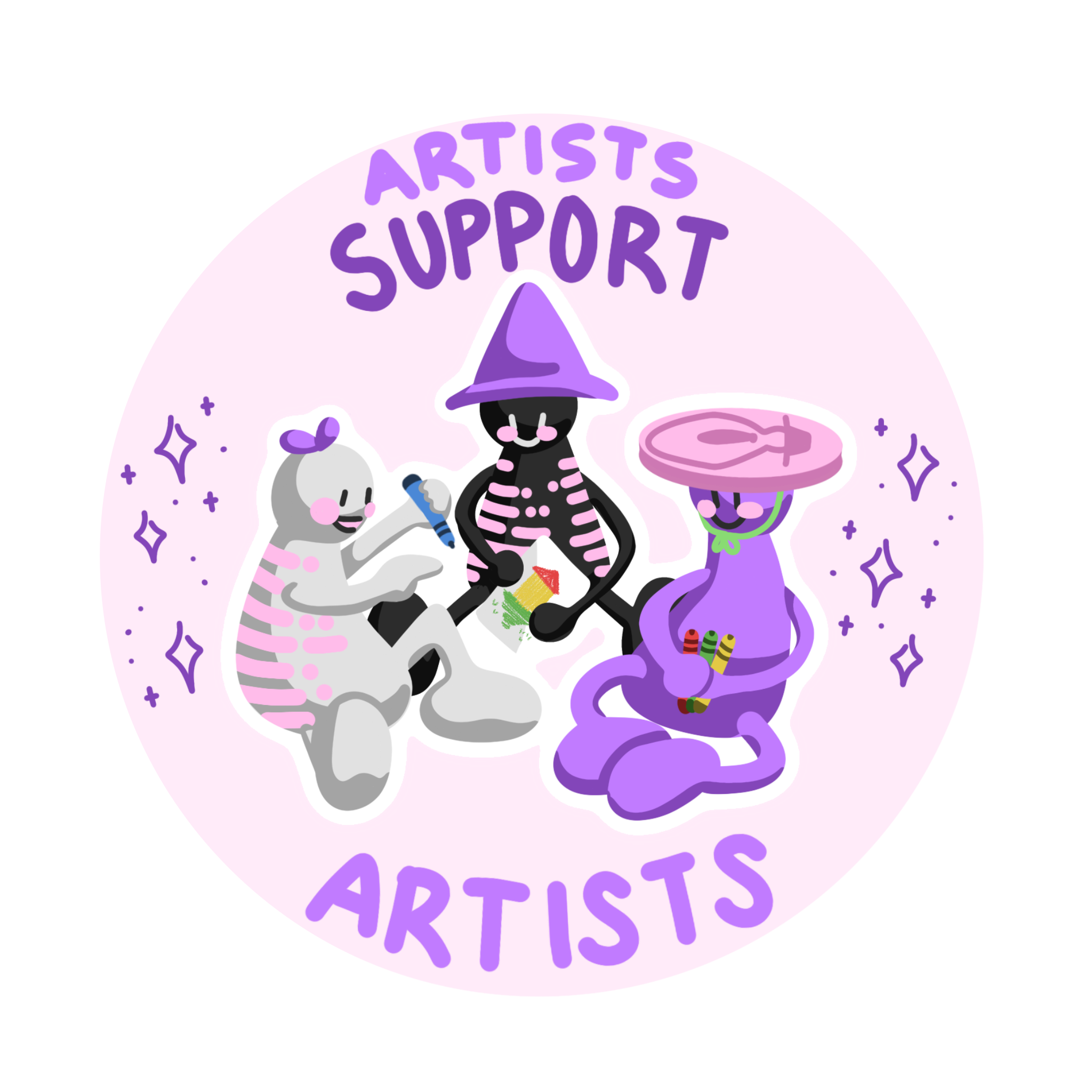 Artists Support Artists Sticker