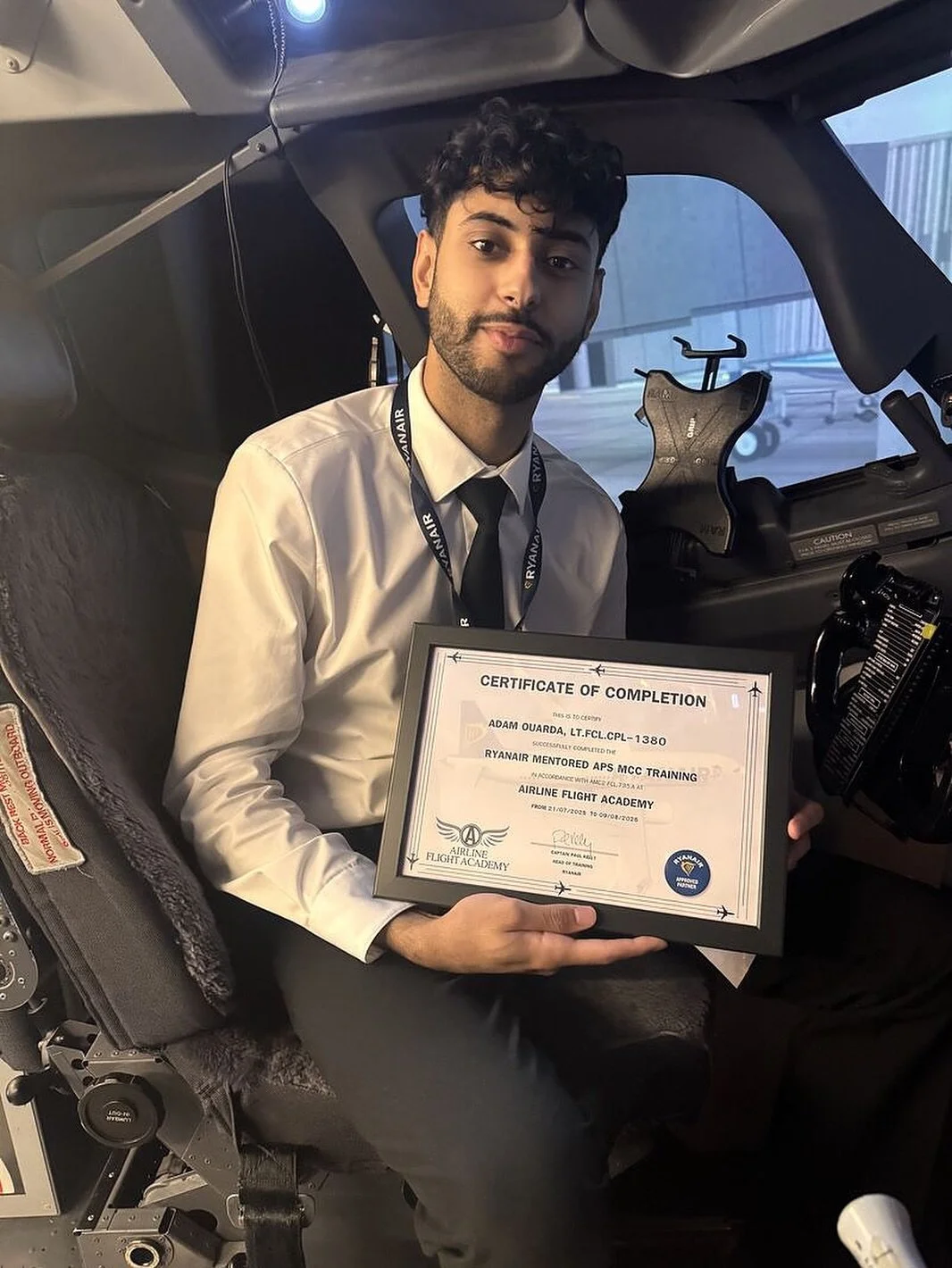 Congratulations to Adam who has recently passed his Ryanair assessment and been offered a place on a type rating course.

&ldquo;I am overwhelmed with happiness and I want to say thank you for your help in getting me here&rdquo;

https://flightdeckre