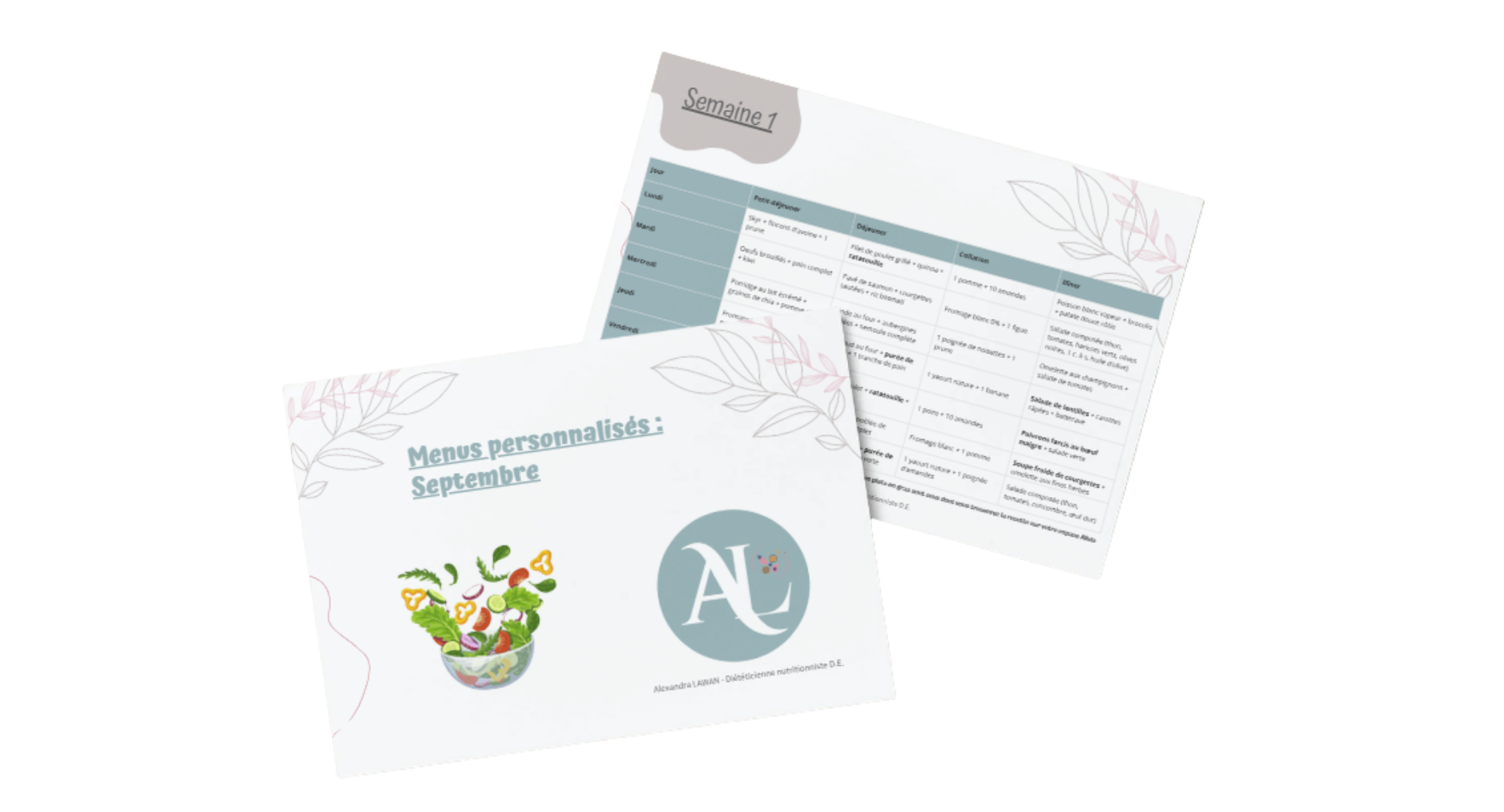 Titre Menu Menus personnalisés | Adoptez un régime sain – Réservez dès maintenant ...