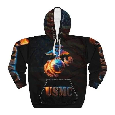 Custom graphic pullover hoodie featuring a vibrant street art style character design.
