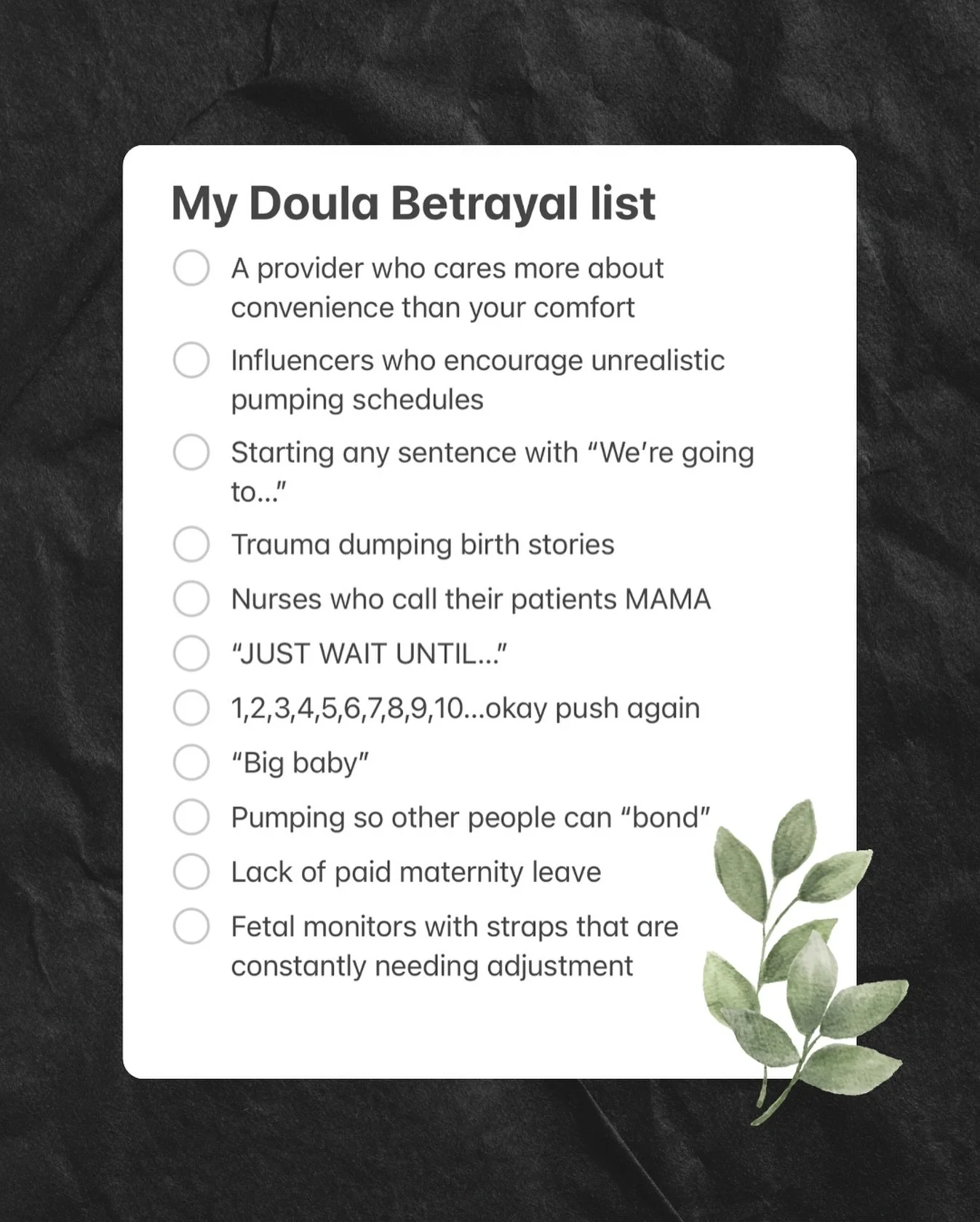 #doula #doulasupport #duein2026