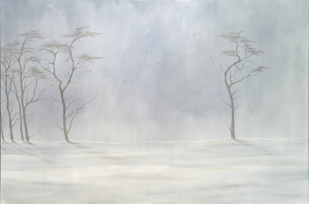 Cedars and Snow
Oil on Canvas 48" x 72"