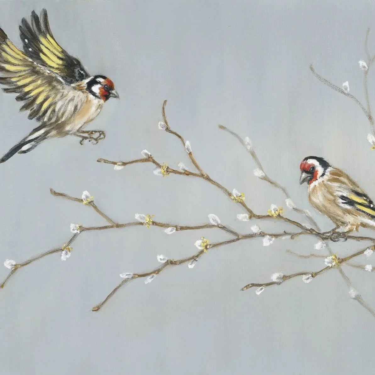 Goldfinch Pair- Greeting Cards - Pack of 6