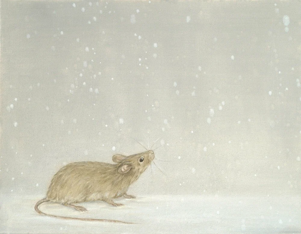 Mouse and Snow
Oil on Canvas 14" x 18"