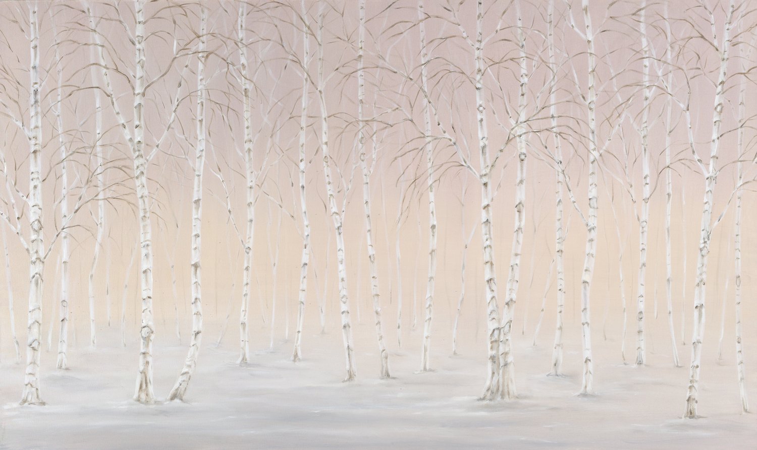 Winter Birch Wood
Oil on Canvas 36" x 60"