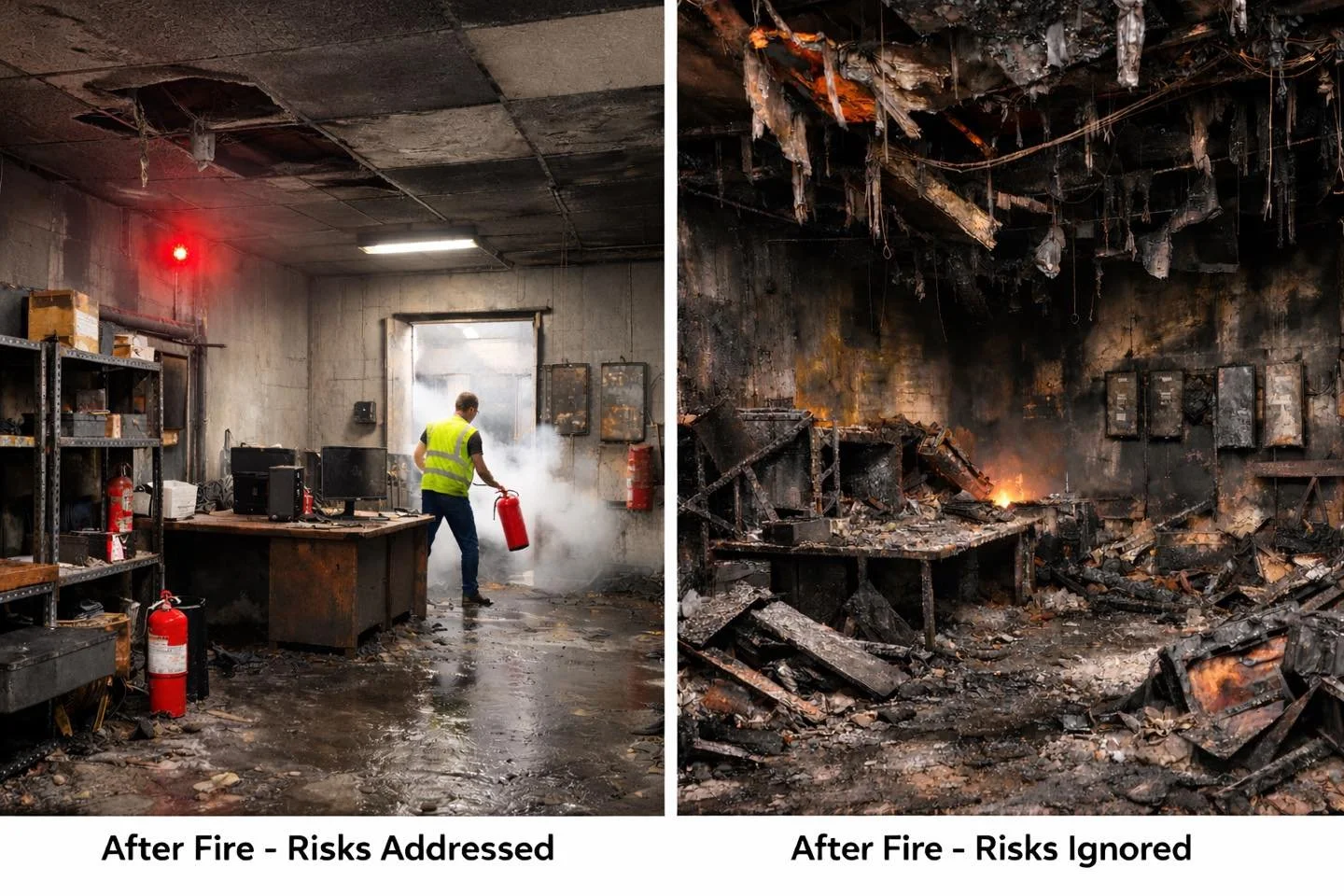 Fire risk assessments aren&rsquo;t just about ticking a legal box.
They&rsquo;re about identifying the risks you can&rsquo;t always see &mdash; the things quietly building in the background until it&rsquo;s too late.

Early detection.
Trained staff.
