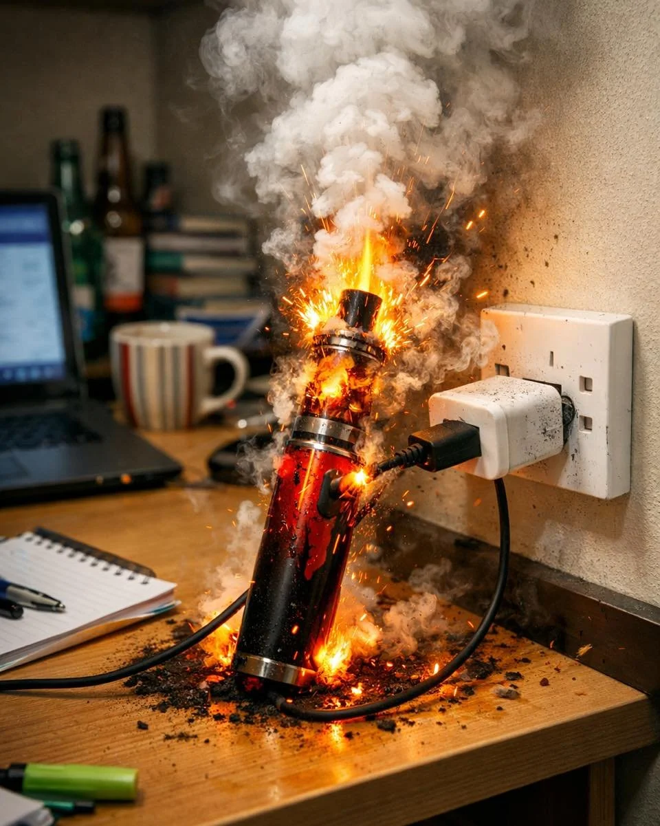 Lithium-ion batteries are commonly present within student accommodation in the form of mobile phones, laptops, tablets, power banks, e-cigarettes (vapes) and similar personal devices. These batteries, when damaged, over-charged, poorly manufactured, 