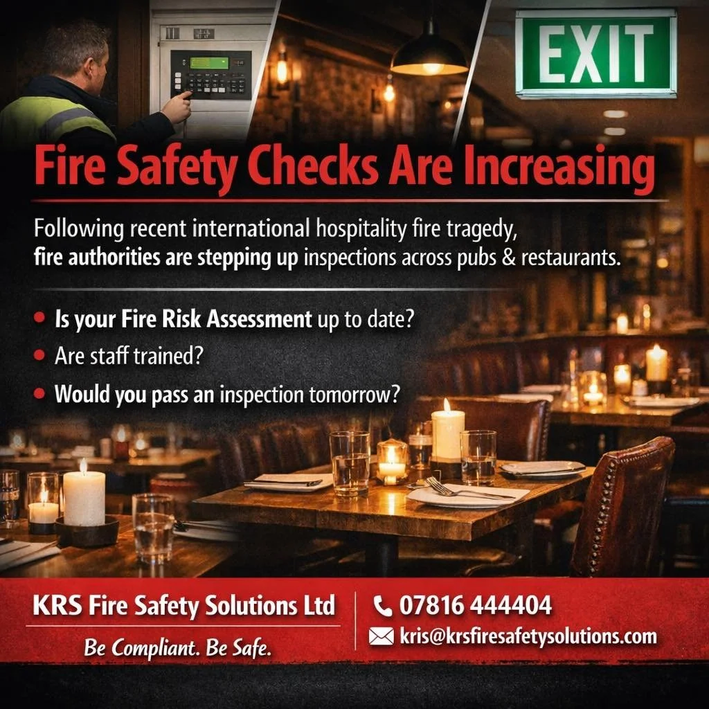 #DurhamBusiness #PubOwners #RestaurantOwners #FireSafety #FireRiskAssessment #HospitalitySafety #KRSFireSafety
 #krsfiresafetysolutions