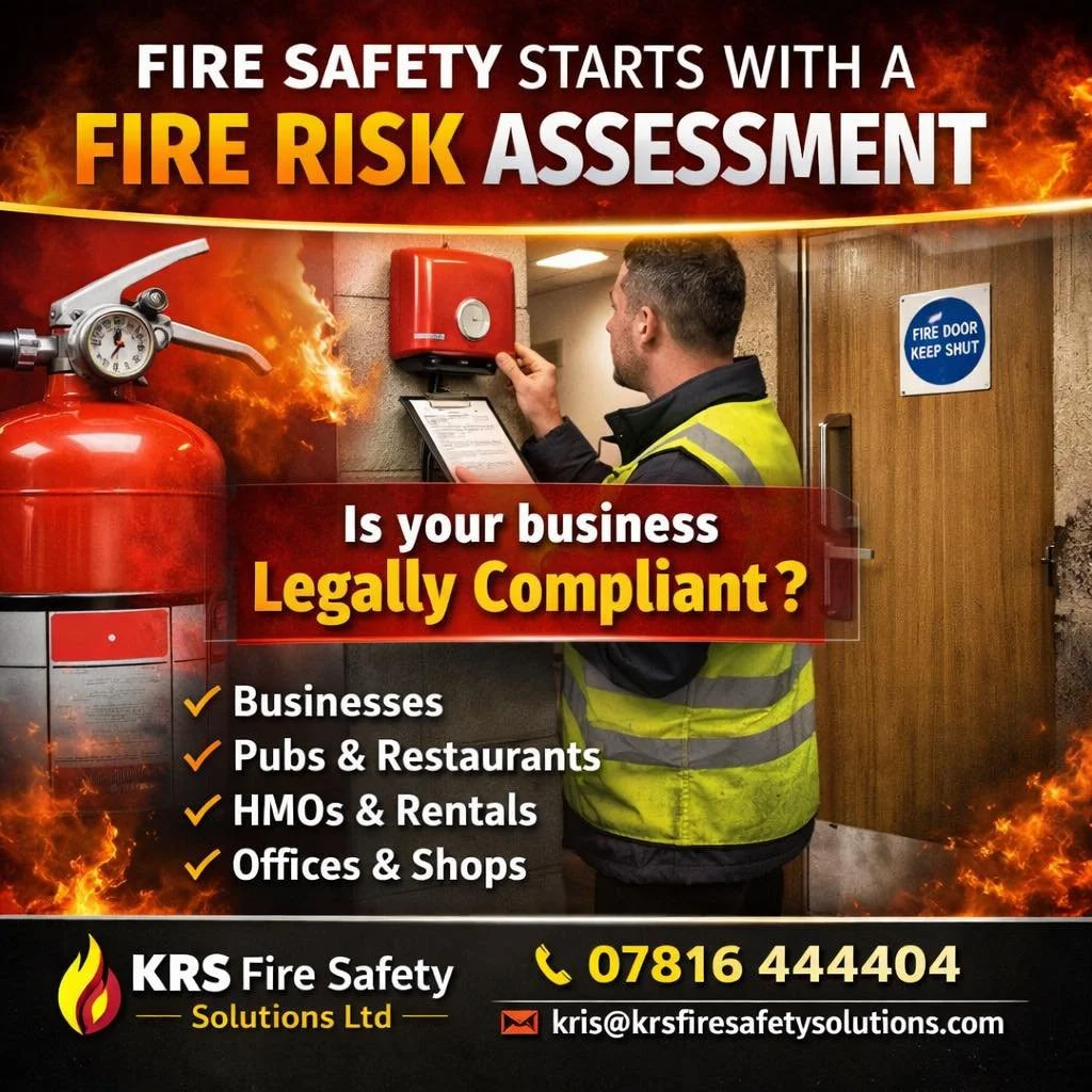 Most business owners don&rsquo;t realise that a Fire Risk Assessment is a legal requirement under UK fire safety law.

If you run a business, pub, restaurant, shop, office or HMO, you must ensure fire risks are identified and managed.

A professional