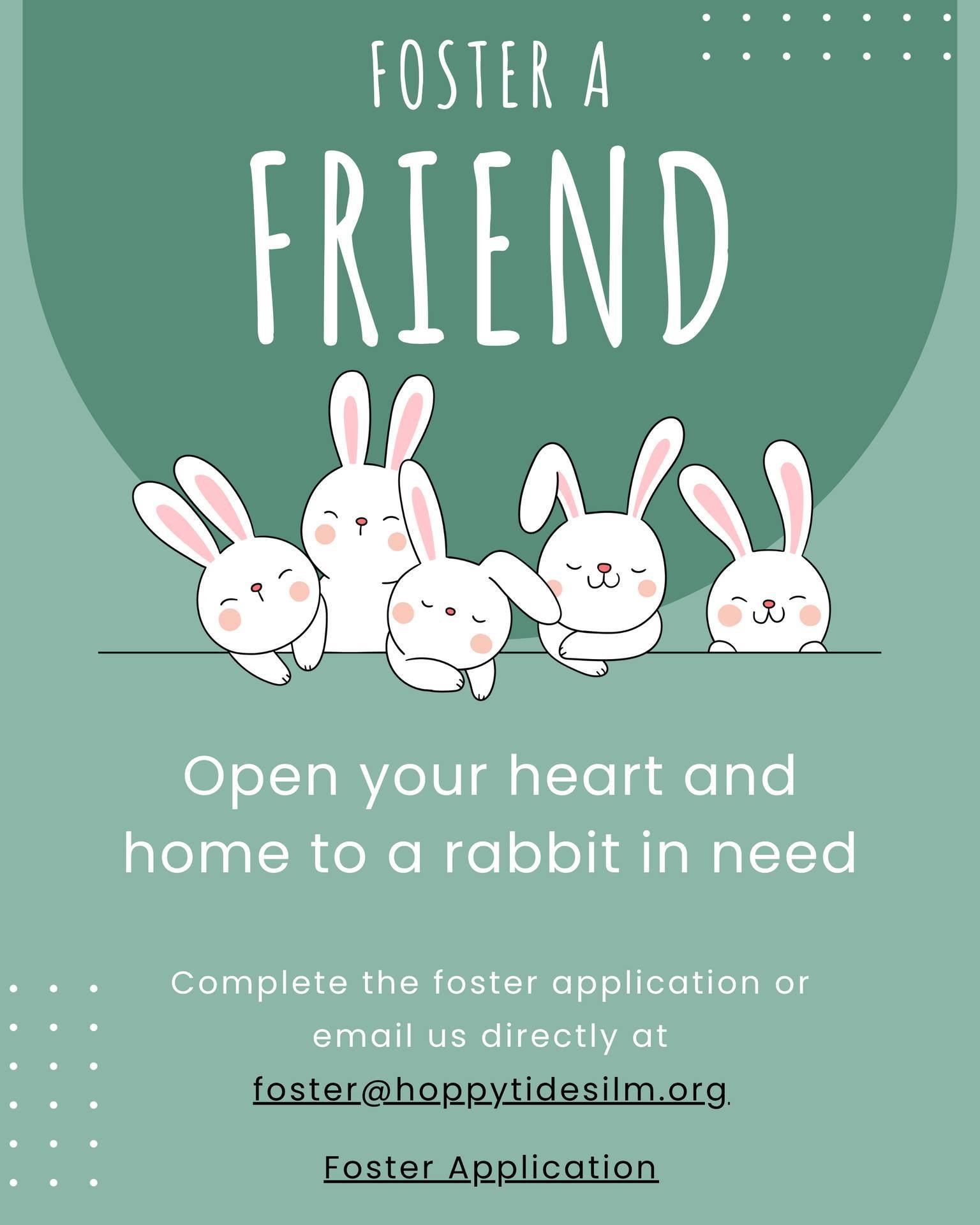 Foster application: https://new.shelterluv.com/matchme/foster/HILM/Rabbit