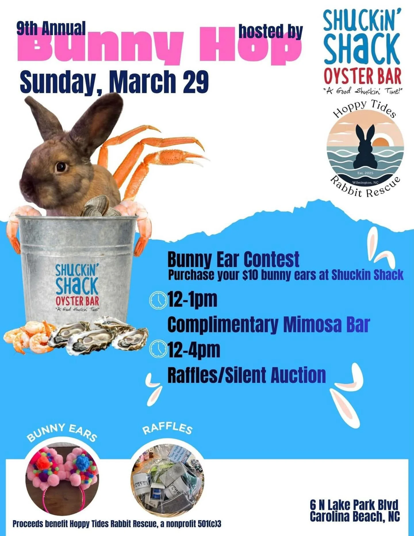Mark those calendars for March 29th! 🐰📅

As you all know, this event has always been incredibly important me, but this year means even more as we celebrate it with Hoppy Tides

The 9th Annual Bunny Hop isn&rsquo;t just a tradition; it&rsquo;s a lab