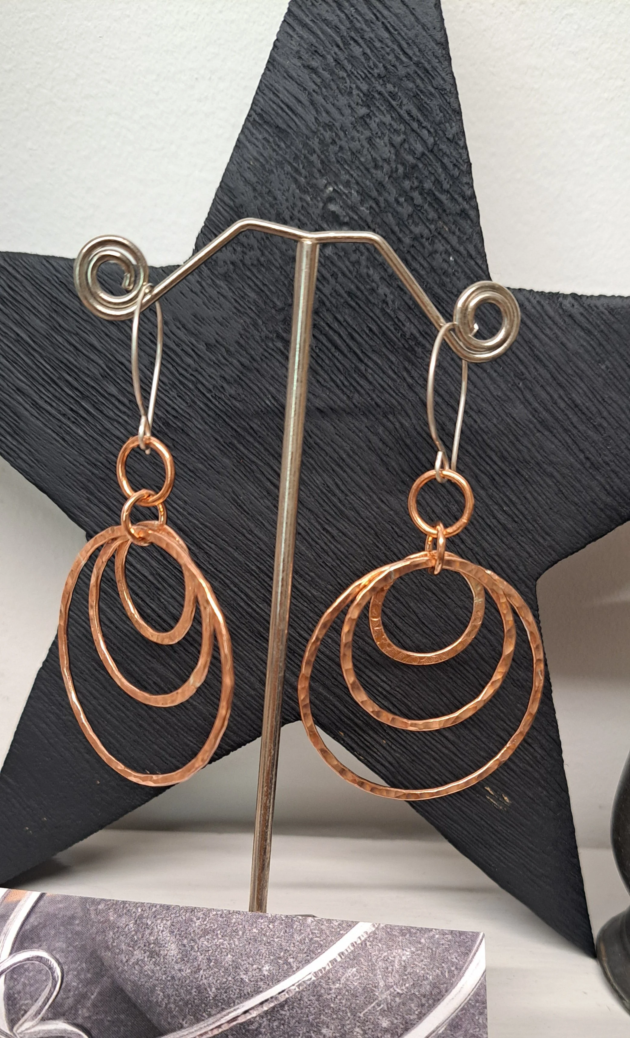 Large Copper Earrings