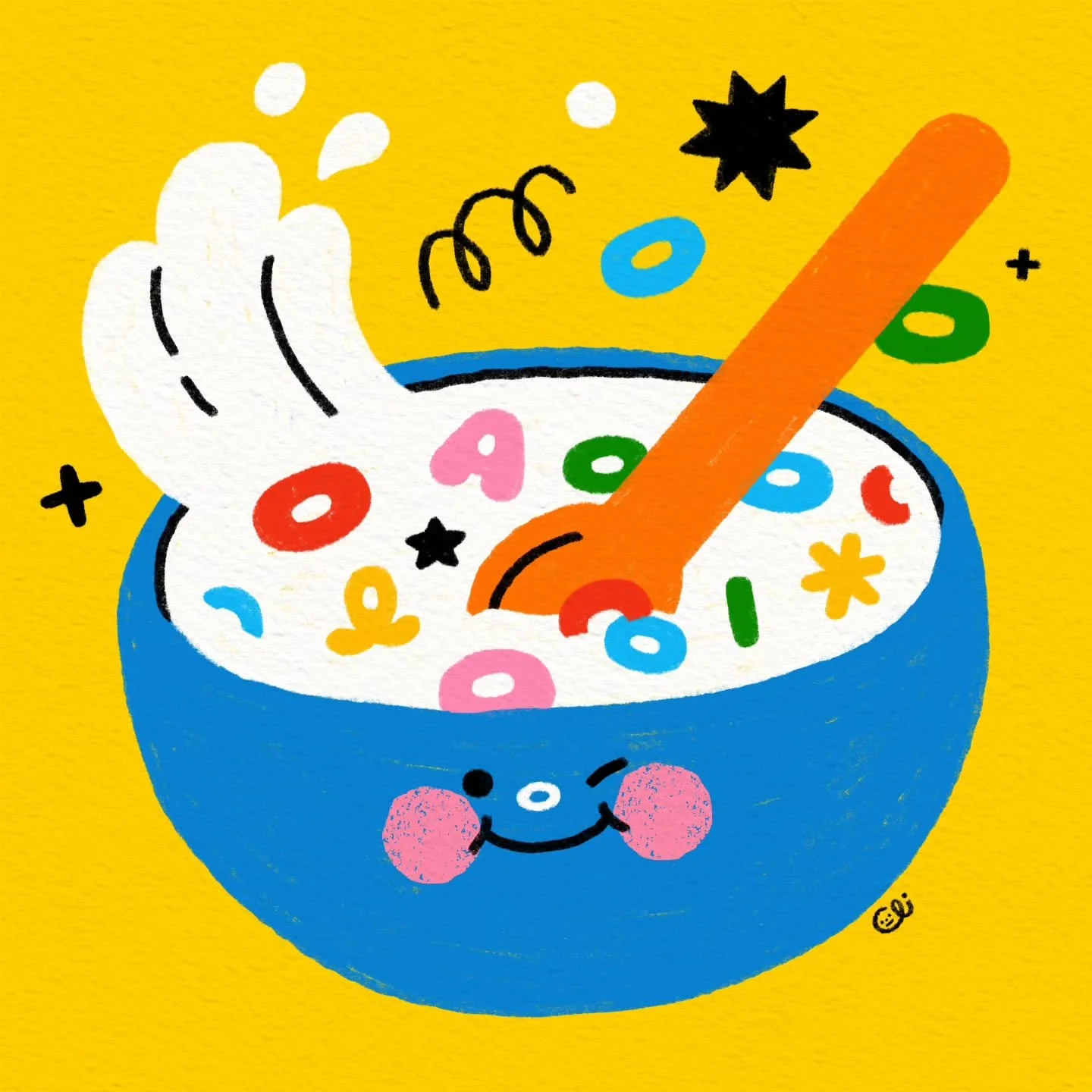 I don&rsquo;t enjoy eating cereal, but drawing a bowl of it? I don&rsquo;t mind at all ✏️✨